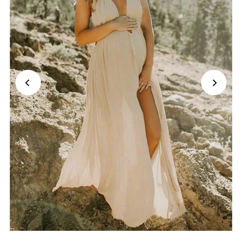 Chic Cream Maxi Dress for Women